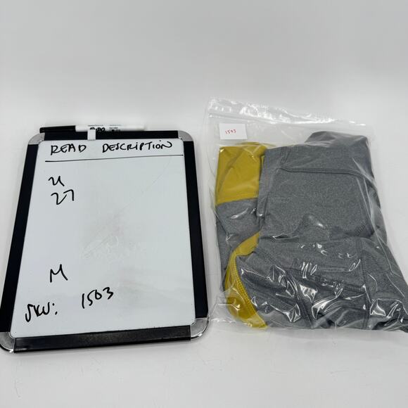 The North Face 1/2 Zip Mens Medium Gray Yellow Pullover Gorpcore Outdoor Layer - Picture 7 of 7